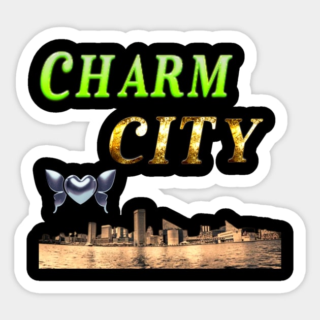 CHARM CITY BALTIMORE DESIGN Sticker by The C.O.B. Store